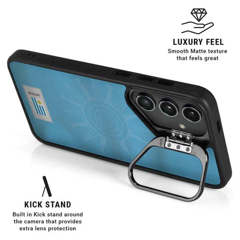 Uruguay Soccer Flag Galaxy S25 Kickstand Case